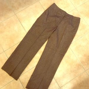 Brown w orange pinstripe Kasper trousers